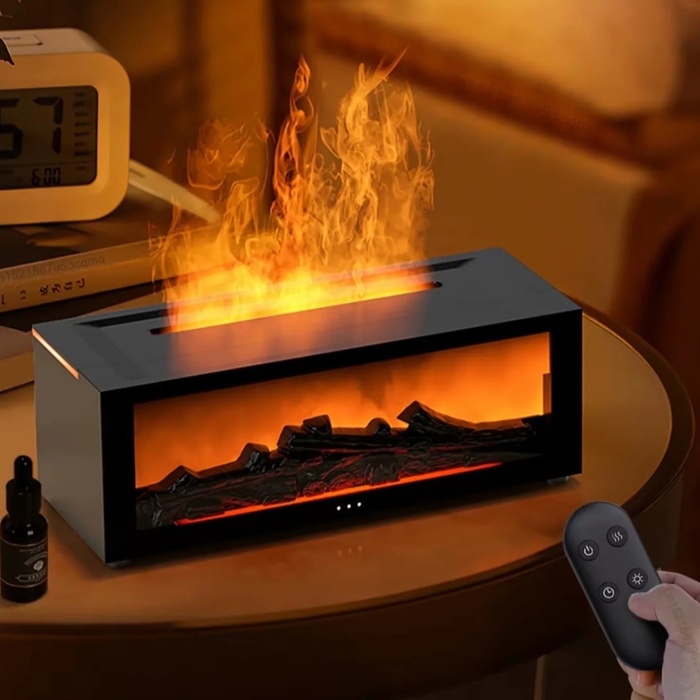 LED Kamin i Aroma Difuzer sa Efektom Plamena