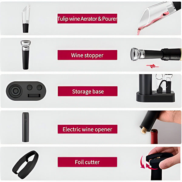 Set električnih otvarača za vino