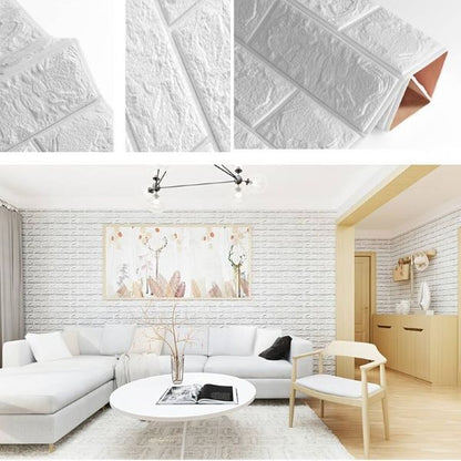 BRICKSBY | Samolepljive tapete sa 3D motivom cigle (0,65m2, 5 kom) - 1+1 AKCIJA
